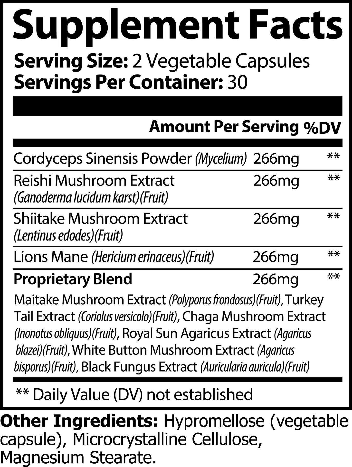 NEURO BOOSTER Advanced Mushroom Complex - Capsules
