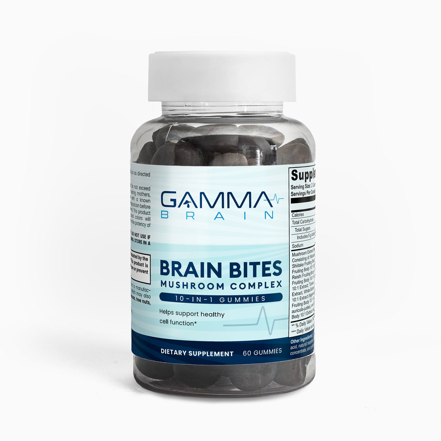 Brain bites mushroom complex gummies
